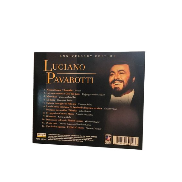 Luciano Pavarotti NEW CD Anniversary Edition Classical Tenor Music 37421cd - Picture 2 of 2